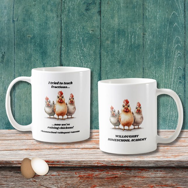 Funny Homeschool Chicken Coffee Mug (Creator Uploaded)