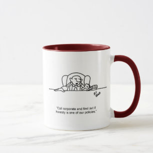 Funny Honesty Policy Business Mug