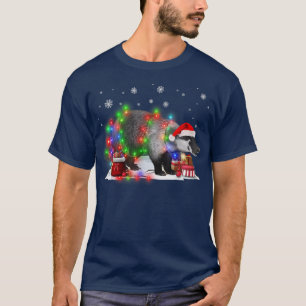 Funny Honey Badger Tree Christmas Lights Xmas Paja T-Shirt