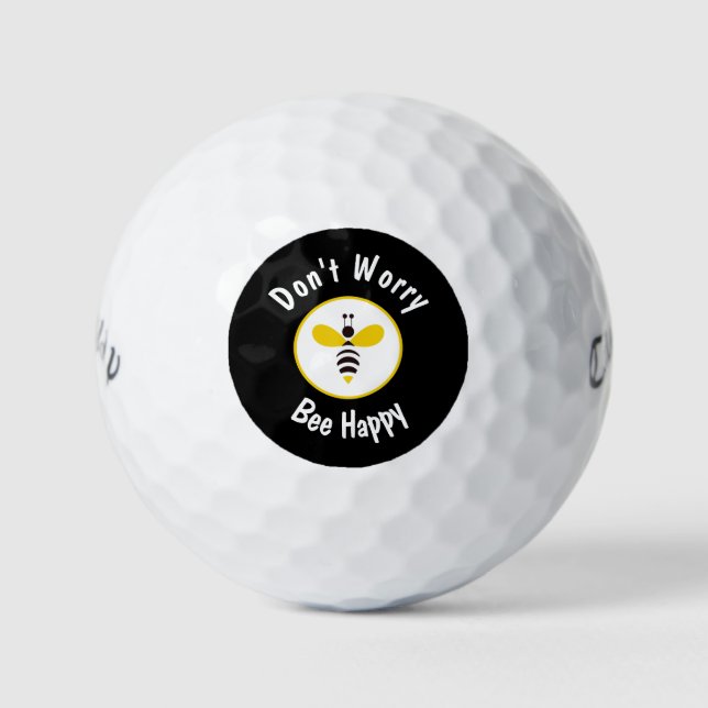Funny Honey Bee Humourous  Golf Balls (Front)