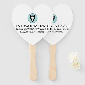 Funny Honey Wedding Vows Hand Fan
