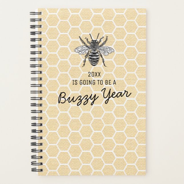 Funny Honeycomb Busy Bee 2026 Planner (Front)