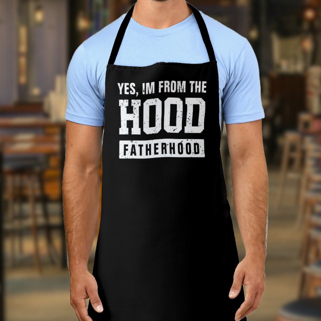 Funny Hood Fatherhood Father's Day Apron (Funny Hood Fatherhood Father's Day Apron)