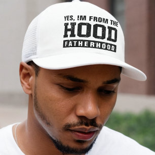 Funny Hood Fatherhood Father's Day Trucker Hat