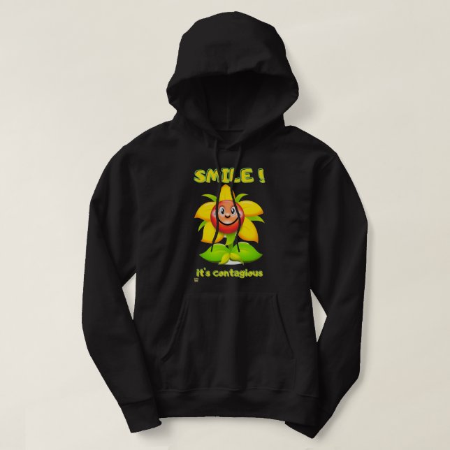 funny hoodie "SMILE" (Design Front)