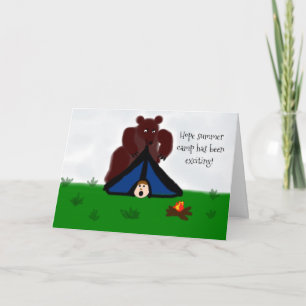 Funny "Hope You're Having Fun at Camp" Greeting Ca Card