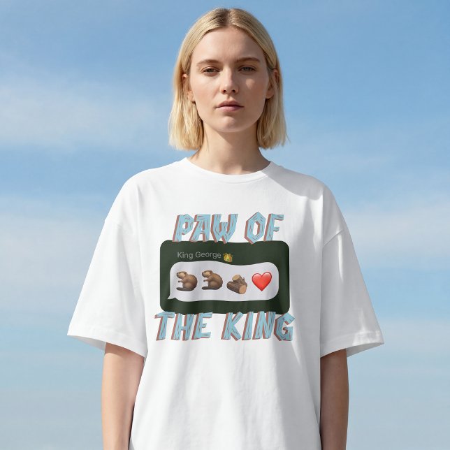 Funny Hoppers Paw of King George Pond Crew Beaver Tri-Blend Shirt (Creator Uploaded)