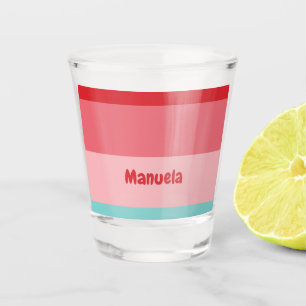 Funny Horizontal Striped Shot Glass