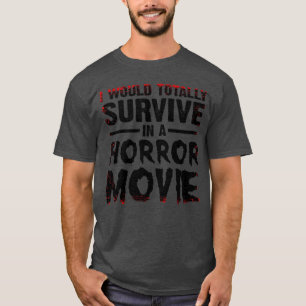Funny Horror Movie Art For Men Women Halloween Sca T-Shirt