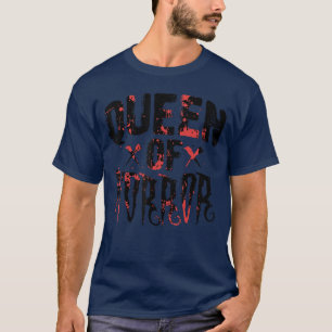 Funny Horror Movie Gift Scary Queen of Horror Moth T-Shirt