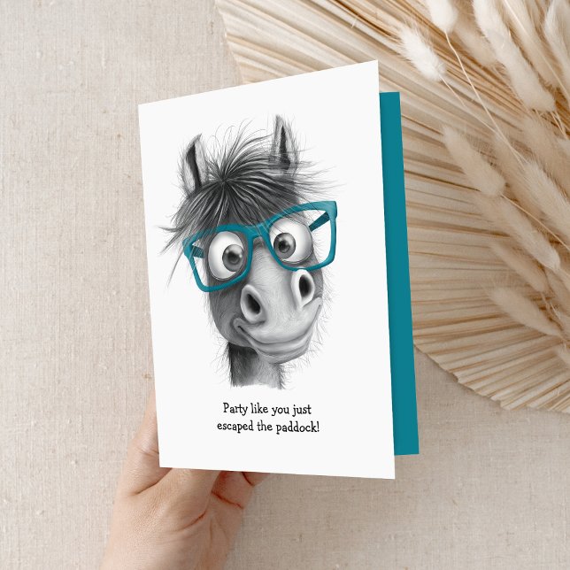 Funny Horse Birthday Card (Creator Uploaded)