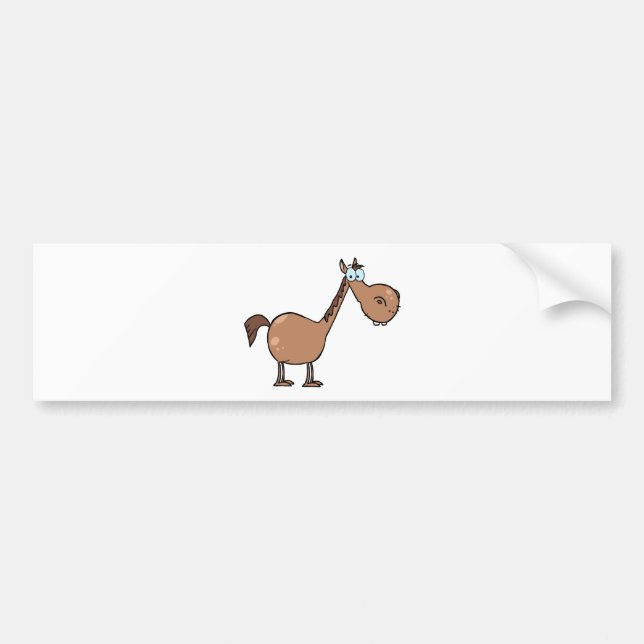 Funny Horse Bumper Sticker (Front)