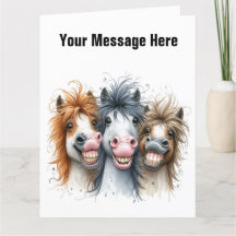 Funny Horse Card