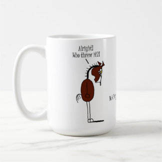 Funny Horse & Chicken Cartoon Coffee Mug