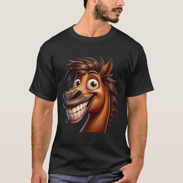 Funny Horse Columbus Day Tee (Front)