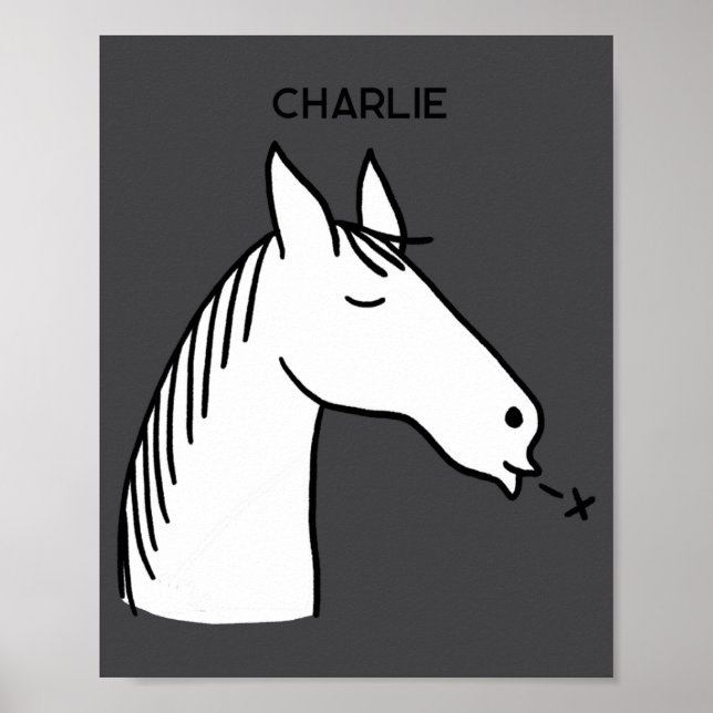 Funny Horse D  Poster (Front)