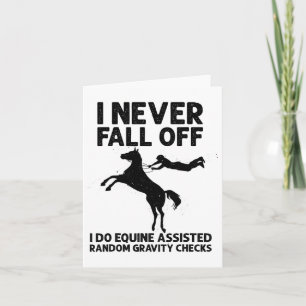 Funny Horse Designs For Men Women Horseback Riding Card