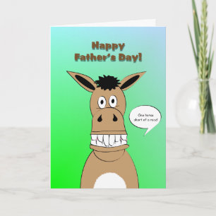 Funny Horse Face Father's Day Card