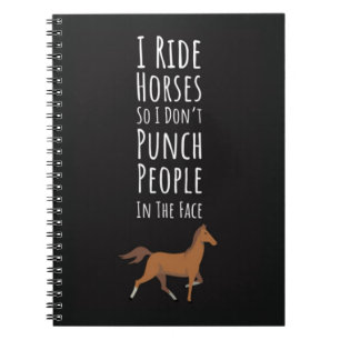 Funny Horse Gifts For Adults Farm Rodeo Country Notebook