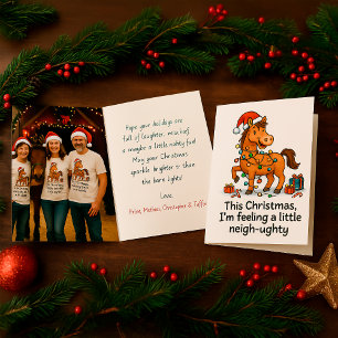 Funny Horse Greeting for Equestrians & Animal Love Card