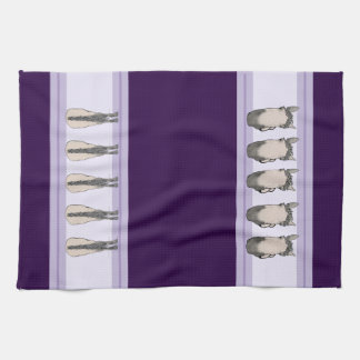 Funny Horse Lover Decor Gift Heads and Tails Tea Towel