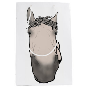 Funny Horse Lover Gift Supervisory Snoot Medium Gift Bag