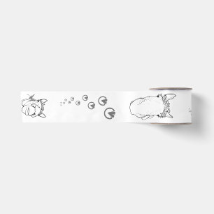 Funny Horse Lover Gift Whimsical House Horse Satin Ribbon