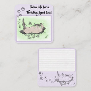Funny Horse Lover Party Whimsical Floral Frolic Enclosure Card