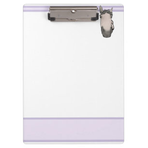 Funny Horse Lover Whimsical Supervisory Snoot Clipboard