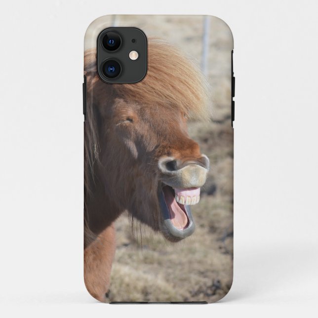 Funny Horse Making a Silly Face Case-Mate iPhone Case (Back)