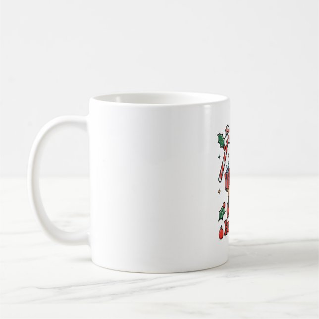 Funny Horse Merry Horsemas Coffee Mug (Left)