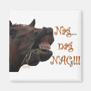 Funny Horse: Nag, nag, nag Magnet