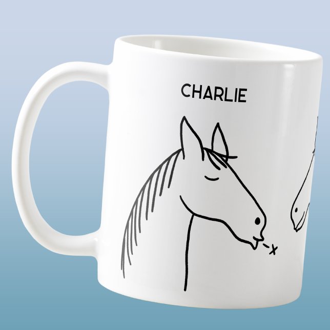 Funny Horse Personalised Coffee Mug (Creator Uploaded)