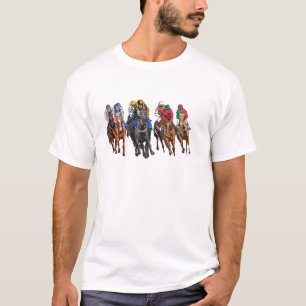 Funny Horse Racing Jockey Racer Derby Rider Race T-Shirt