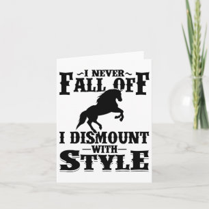 Funny Horse Riding Gift Men Women Cool Horseback R Card