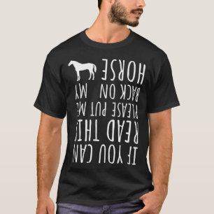 Funny Horse Riding Saying Girl Rider Please Back O T-Shirt