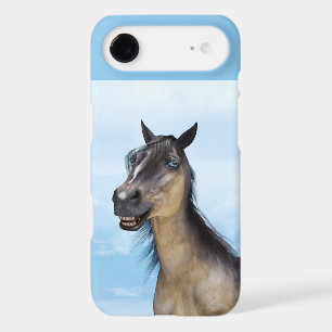 Funny Horse Smile Portrait Art