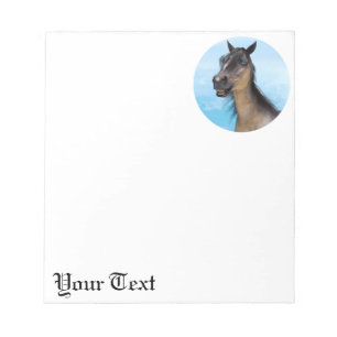 Funny Horse Smile Portrait Art Notepad