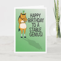 Funny Horse Stable Genius Birthday