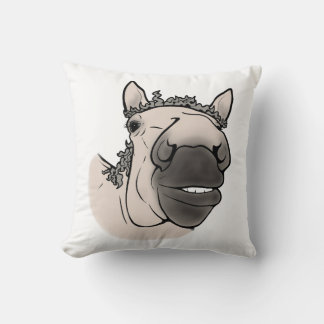 Funny Horse | Whimsical Equestrian Cushion