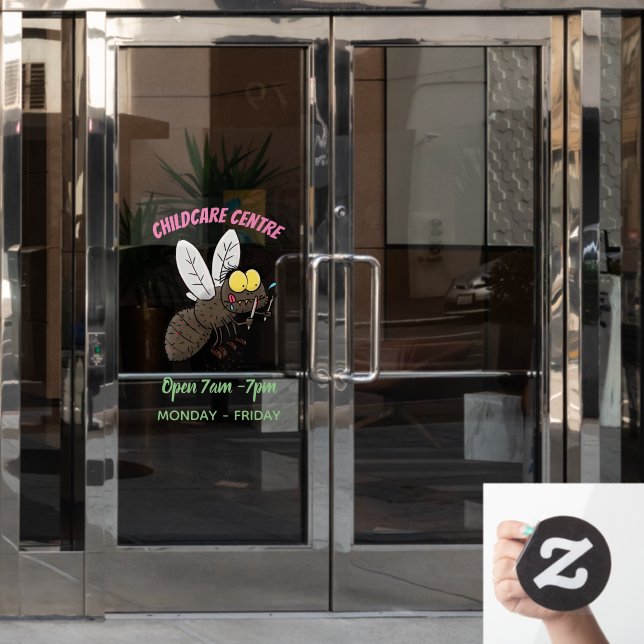 Funny horsefly insect cartoon (Office Door)