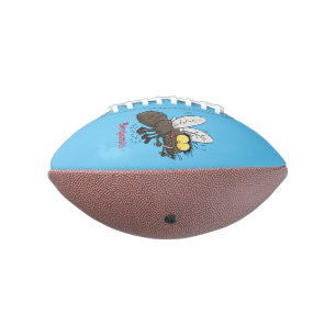 Funny horsefly insect cartoon football
