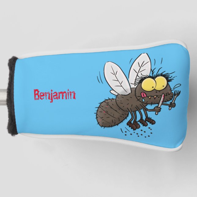 Funny horsefly insect cartoon golf head cover (Front)
