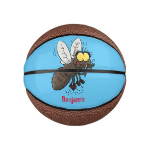 Funny horsefly insect cartoon mini basketball