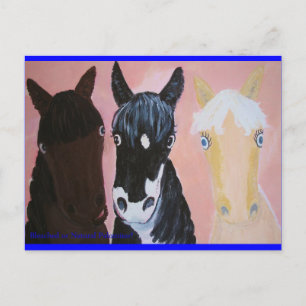 Funny horses cards Customise
