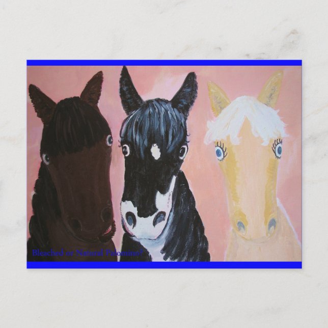 Funny horses cards Customise (Front)