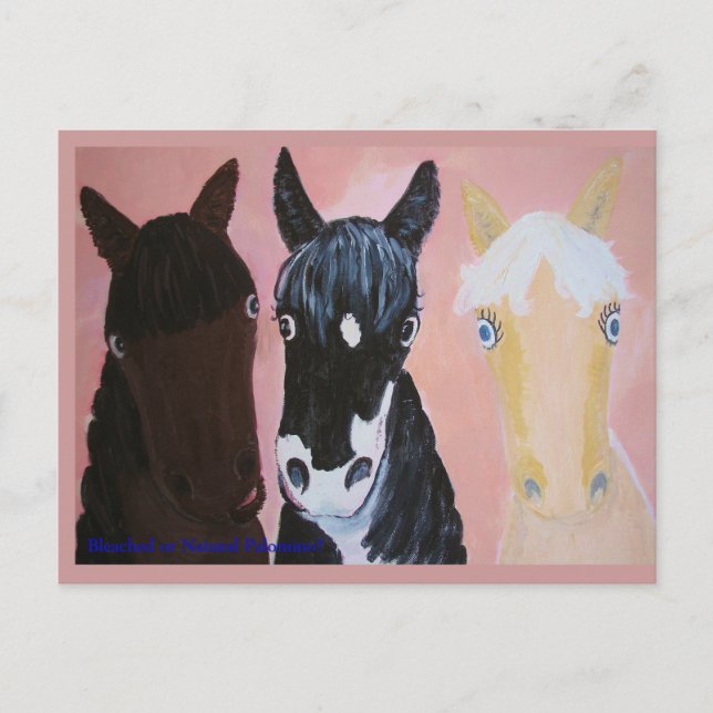 Funny horses cards Customise (Front)