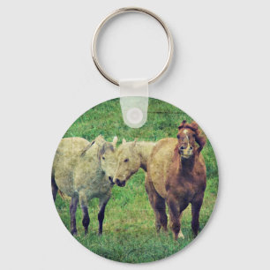 Funny Horses Key Ring
