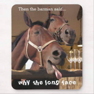 Funny Horses Mouse Pad