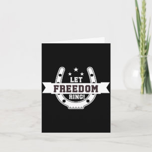 Funny horseshoe pitching tournament horseshoe card